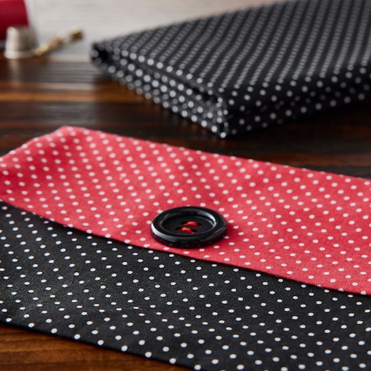 Fabric Traditions Black & White Pin Dot Cotton Fabric